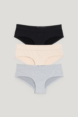 Lot de 3 - shortys - sans coutures