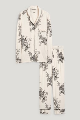Pyžamo - s květinovým vzorem