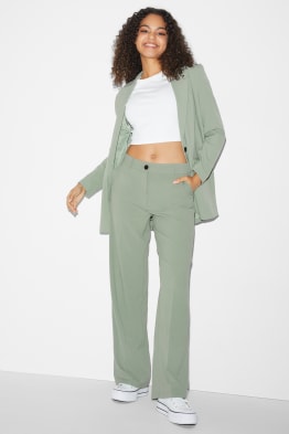 CLOCKHOUSE - plátěné kalhoty - mid waist - straight fit