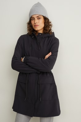 Płaszcz softshell z kapturem - 4 Way Stretch