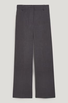 Pantaloni de stofă - talie înaltă - wide leg