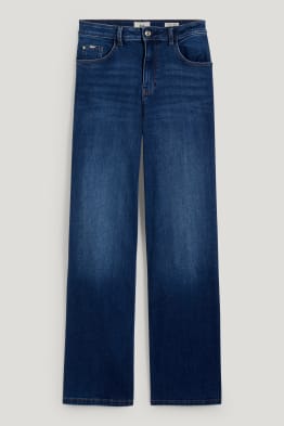 Wide leg jeans - wysoki stan
