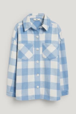 Flanellbluse - kariert