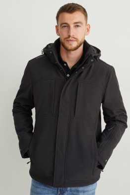 Softshelljacke mit Kapuze