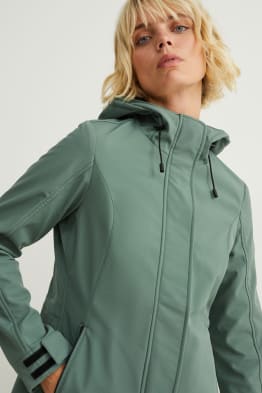 Giacca soft shell con cappuccio - 4 Way Stretch