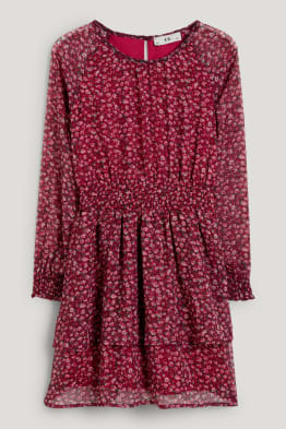 Robe de gaze - à fleurs