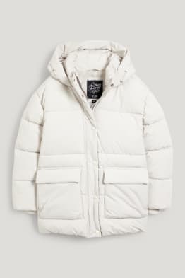 Steppjacke mit Kapuze