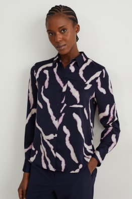 Blusa de raso - estampada