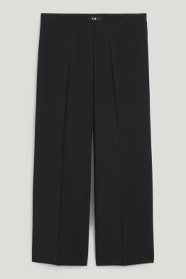 Pantalon en toile - high waist - wide leg