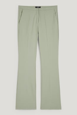 CLOCKHOUSE - plátěné kalhoty - mid waist - bootcut fit