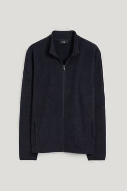 Fleece zip-through sweatshirt