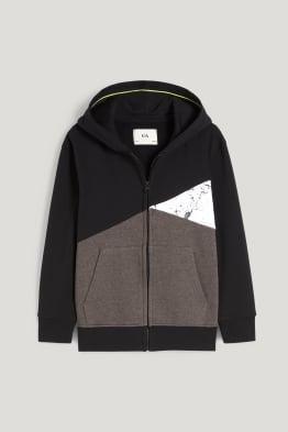 Sweat zippé à capuche