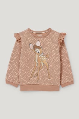 Bambi - babysweatshirt - met stippen