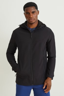 Giacca softshell con cappuccio - 4 Way Stretch