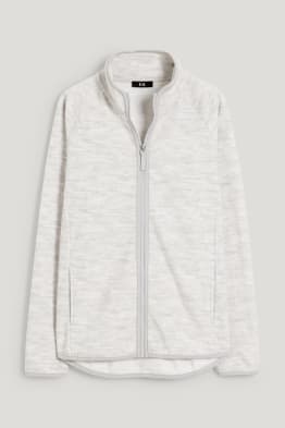 Sudadera de polar básica con cremallera