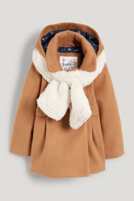 Set - chaqueta con capucha y bufanda - 2 piezas