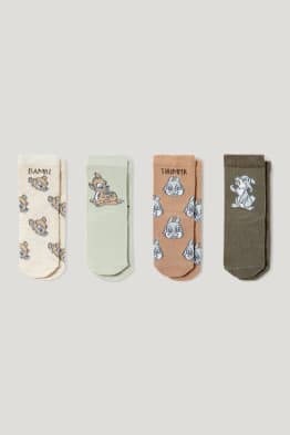 Set van 4 paar - Bambi - babysokken met motief