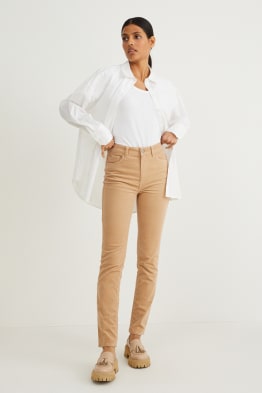 Corduroy broek - high waist - straight fit