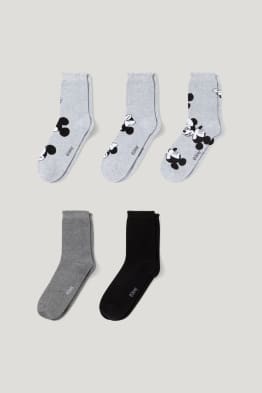 Lot de 5 paires - chaussettes à motif - Mickey Mouse