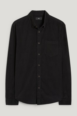 Corduroy overhemd - regular fit - button down