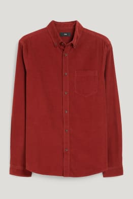 Cordhemd - Regular Fit - Button-down