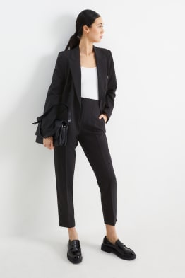 Pantalon de toile - high waist - tapered fit