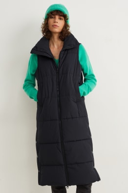 Long quilted gilet