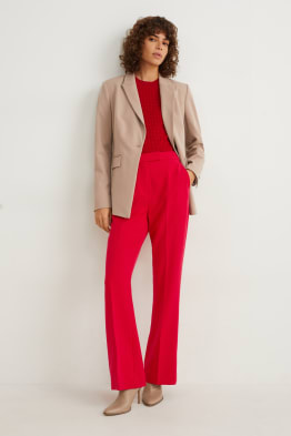 Pantalon - high waist - flared