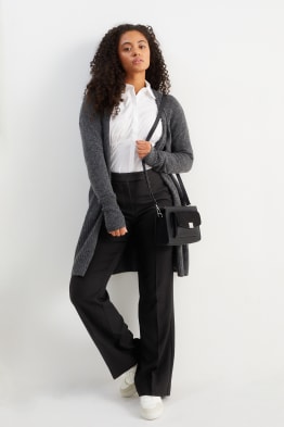 Pantalons de tela - high waist - flared