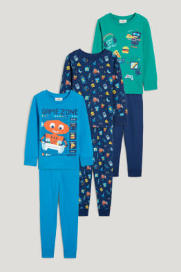 Lot de 3 - pyjama - 6 pièces