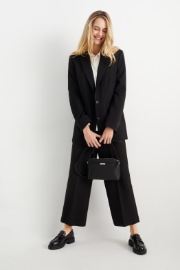 Pantalon en toile - high waist - wide leg