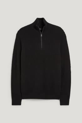 Pullover mit Kaschmir-Anteil - Woll-Mix