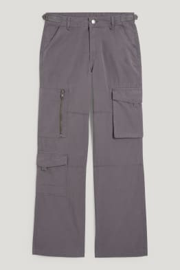CLOCKHOUSE - pantalon en toile - mid waist - straight fit