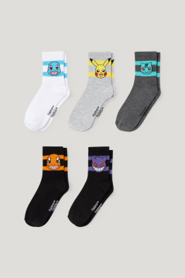 Multipack 5 perechi - Pokémon - șosete cu motive
