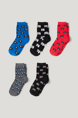 Lot de 3 paires de chaussettes à motif jeux vidéo