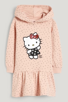 Hello Kitty - jurk van sweatstof met capuchon
