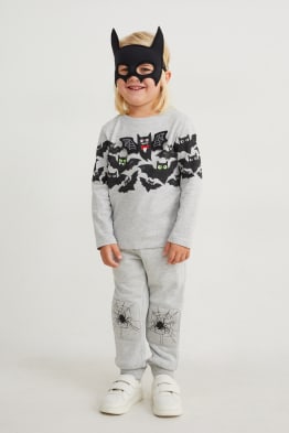 Halloween-set - longsleeve en vleermuismasker - 2-delig