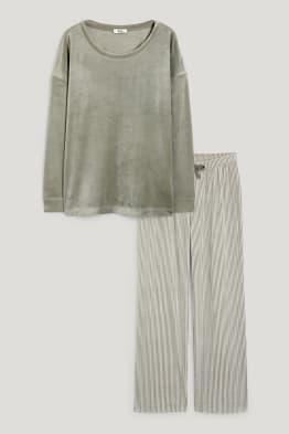 Winterpyjama van velours