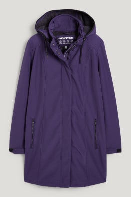 Płaszcz softshell z kapturem