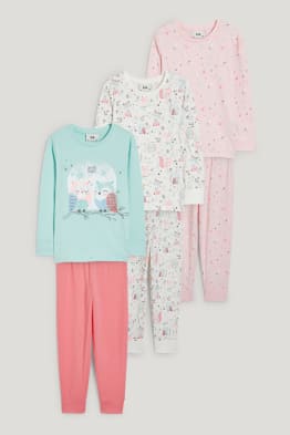 Lot de 3 - pyjama - 6 pièces