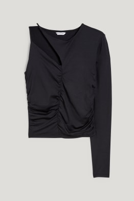 CLOCKHOUSE - camiseta crop de manga larga