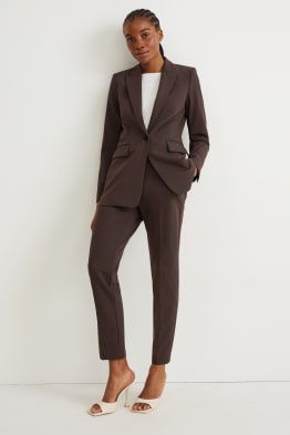 Pantalon de bureau - mid waist - slim fit