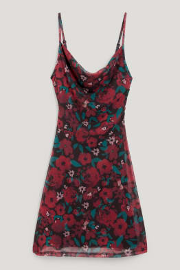 CLOCKHOUSE - rochie care accentuează silueta - cu flori