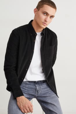 Corduroy overhemd - regular fit - button down