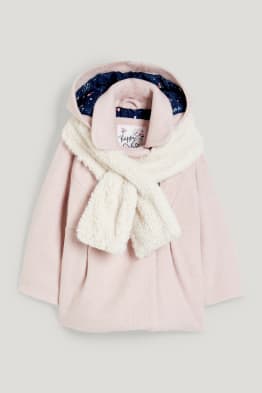 Set - Jacke mit Kapuze und Schal - 2 teilig