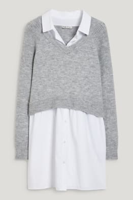 Maternity jumper - 2-in-1 look