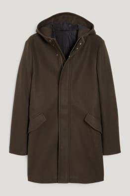 Cappotto con cappuccio