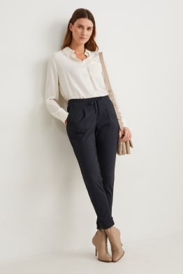 Stoffhose - Mid Waist - Tapered Fit