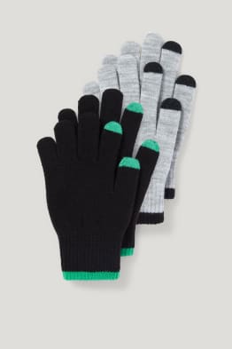Set van 2 paar -- touchscreen handschoenen