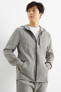 Giacca di felpa con zip e cappuccio